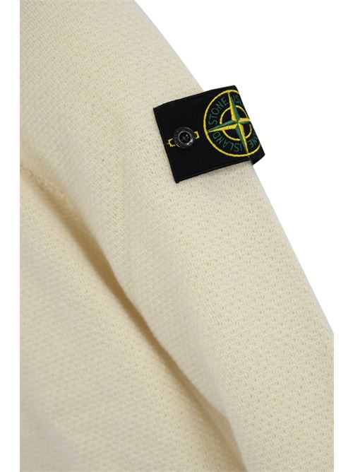 Cardigan 567A3 full zip con cappuccio natural STONE ISLAND | 8115567A3V0099